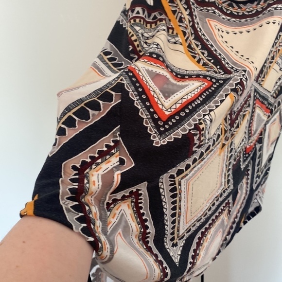 XXL Sleeveless Racerback Top Aztec Boho Print Festival - Picture 4 of 11